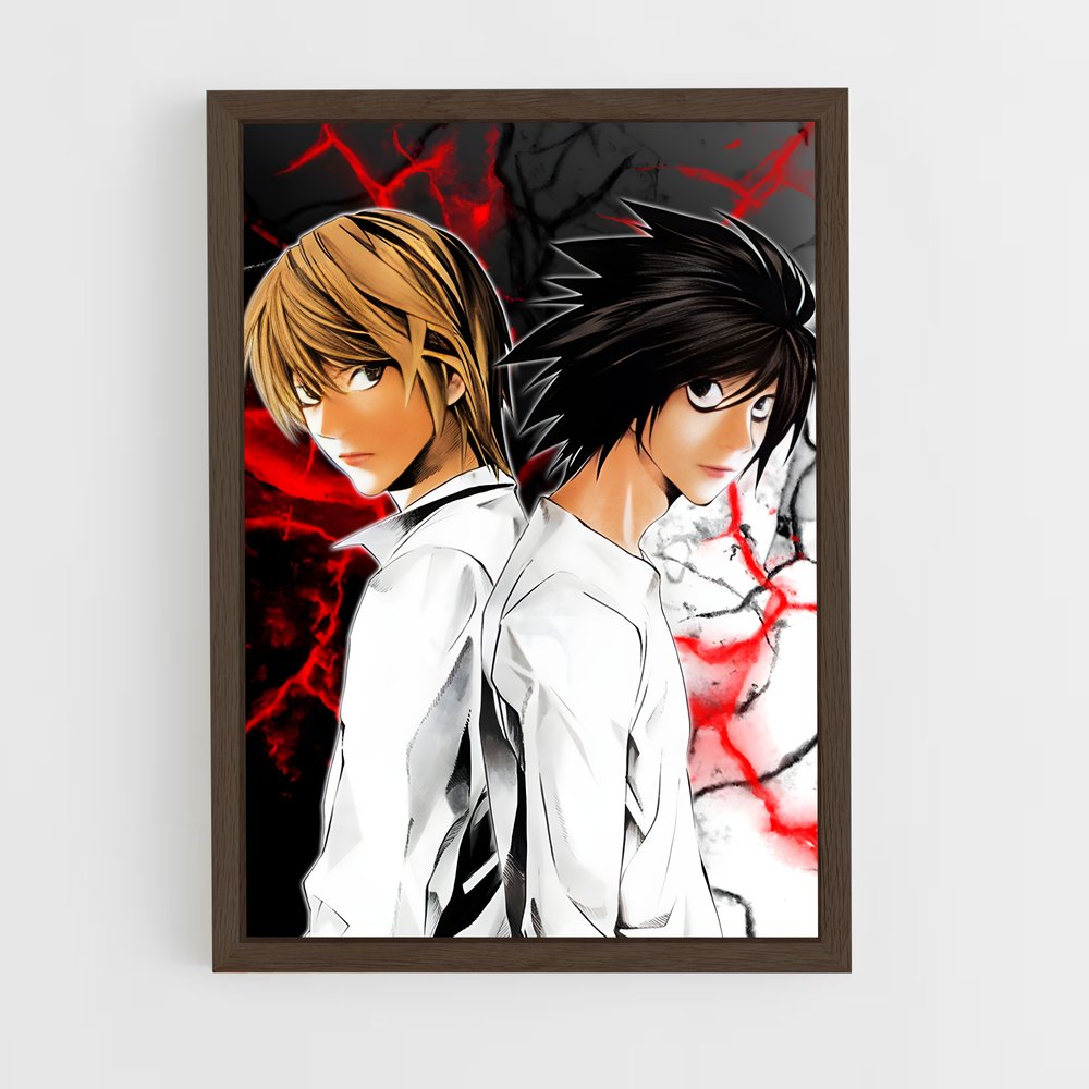 deathnote-1 cadre Bois foncé