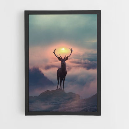 Poster Cerf Aesthetic