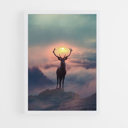 Poster Cerf Aesthetic