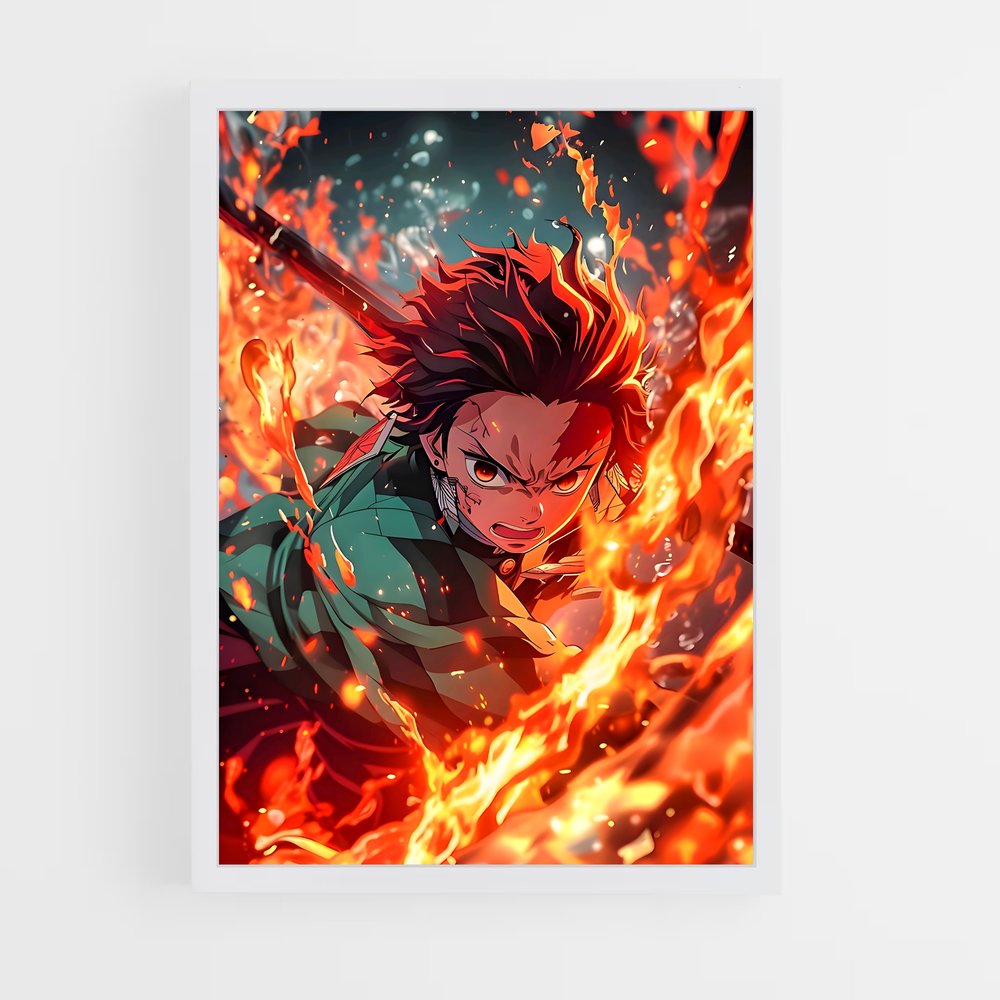 demon-slayer-13 cadre Blanc