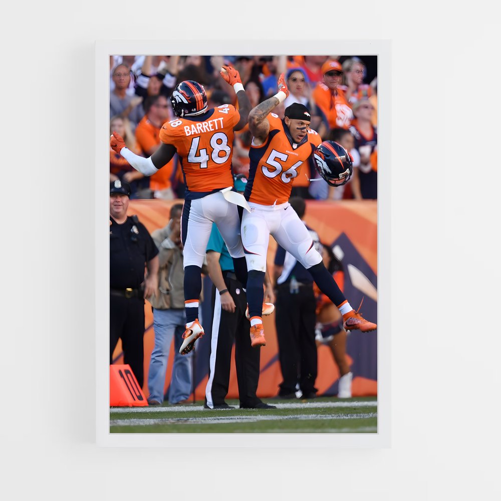 denver-broncos-3 cadre Blanc