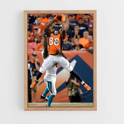 denver-broncos-5 cadre Bois clair