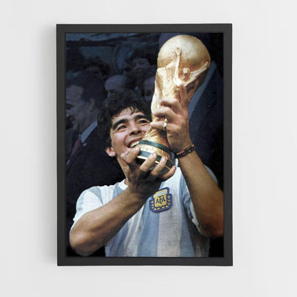 Poster Diego Maradona Victoire