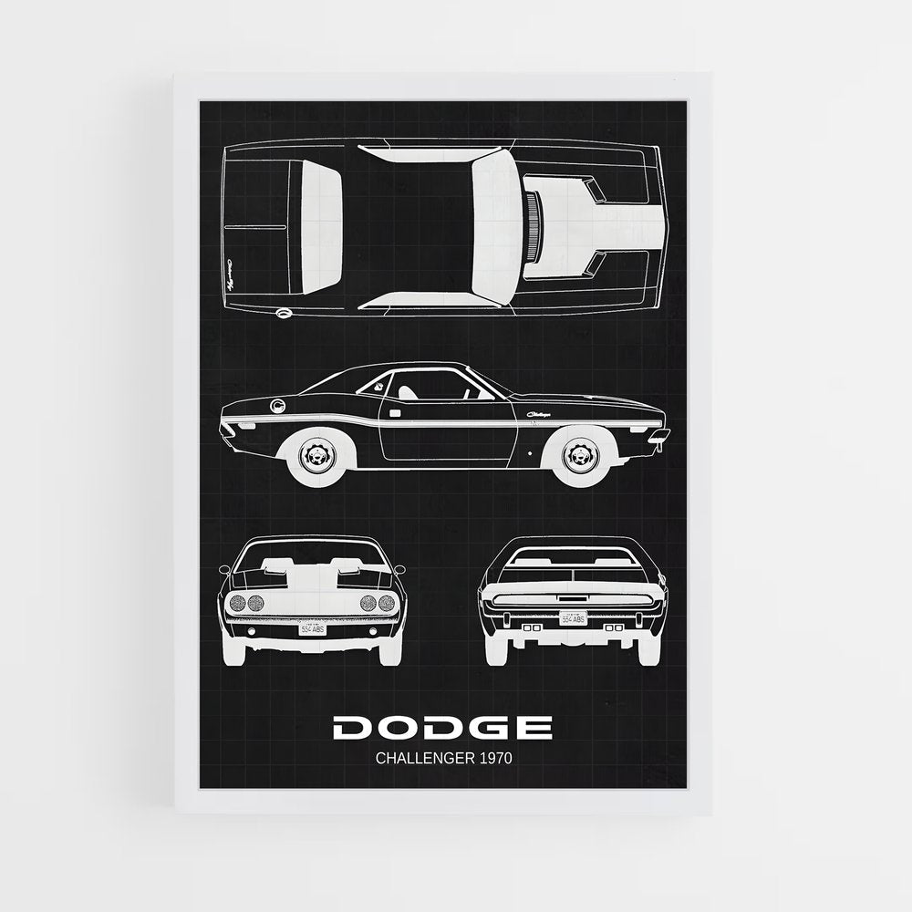 dodge-1 cadre Blanc