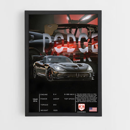 dodge-7 cadre Noir
