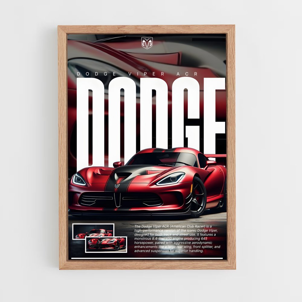 dodge-9 cadre Bois clair