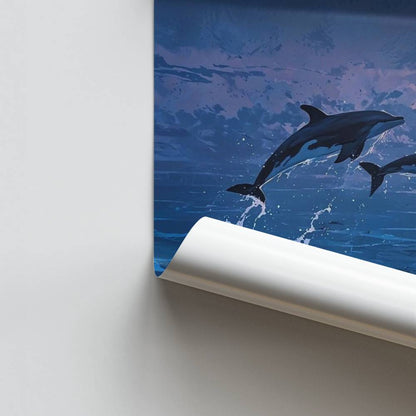 Poster Dauphins Dessins