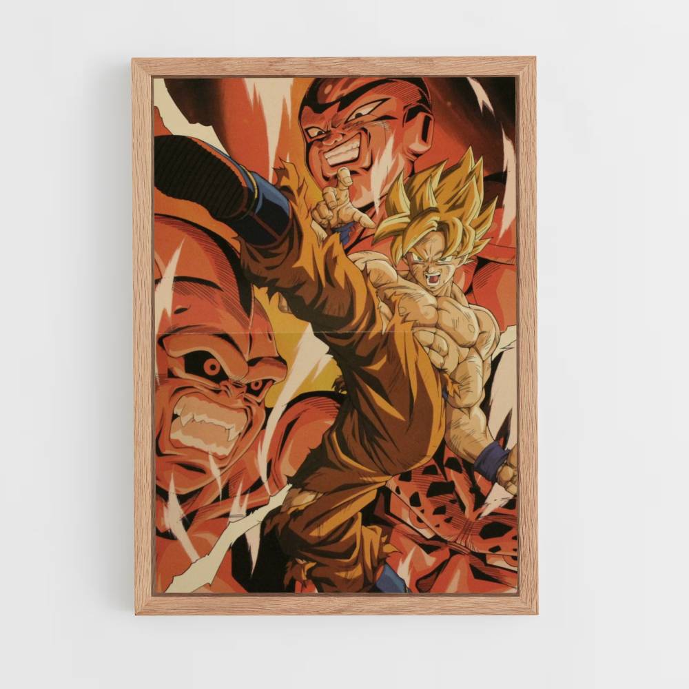 Poster Goku vs Freezer vs Boo : Edition 1993