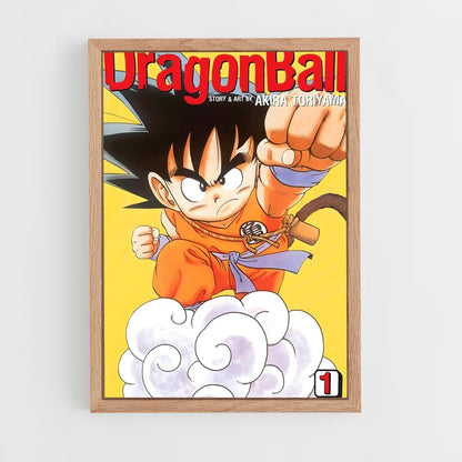 dragon-ball-3 cadre Bois clair