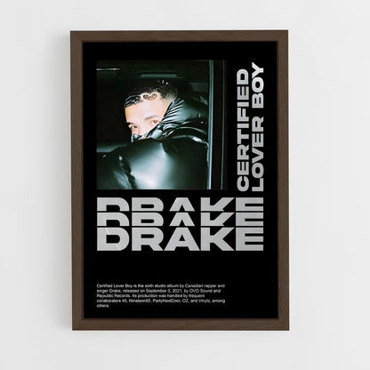 drake-2 cadre Bois foncé