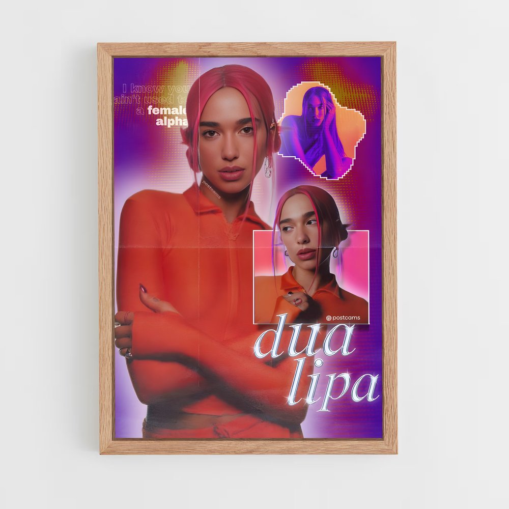 dua-lipa-16 cadre Bois clair