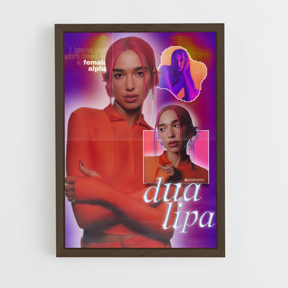 dua-lipa-16 cadre Bois foncé