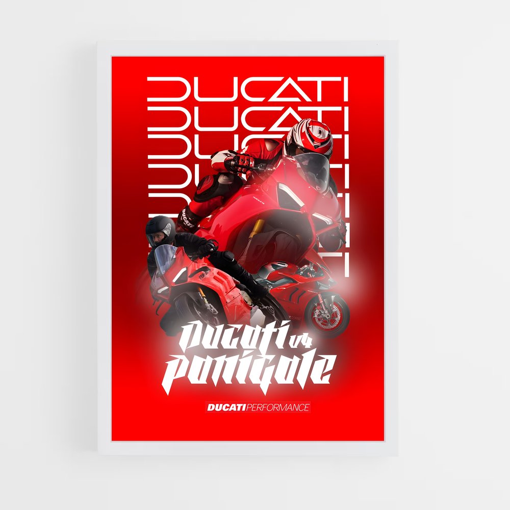 ducati-4 cadre Blanc