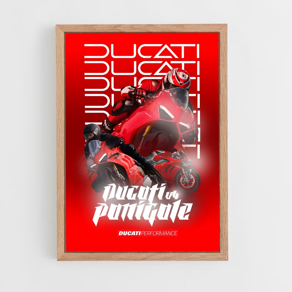 ducati-4 cadre Bois clair