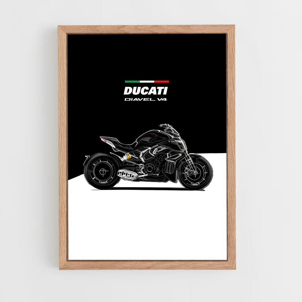 ducati-5 cadre Bois clair