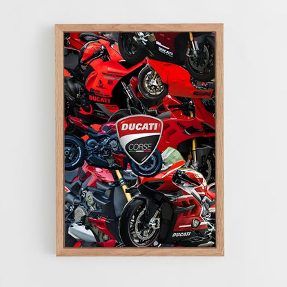 ducati-7 cadre Bois clair