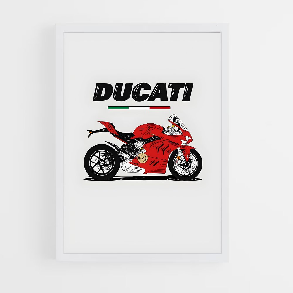 ducati-9 cadre Blanc