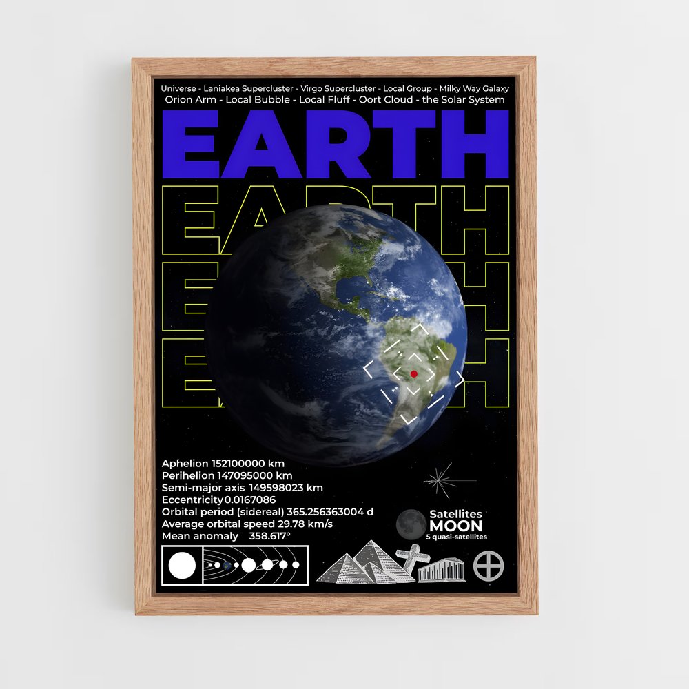 earth-3 cadre Bois clair