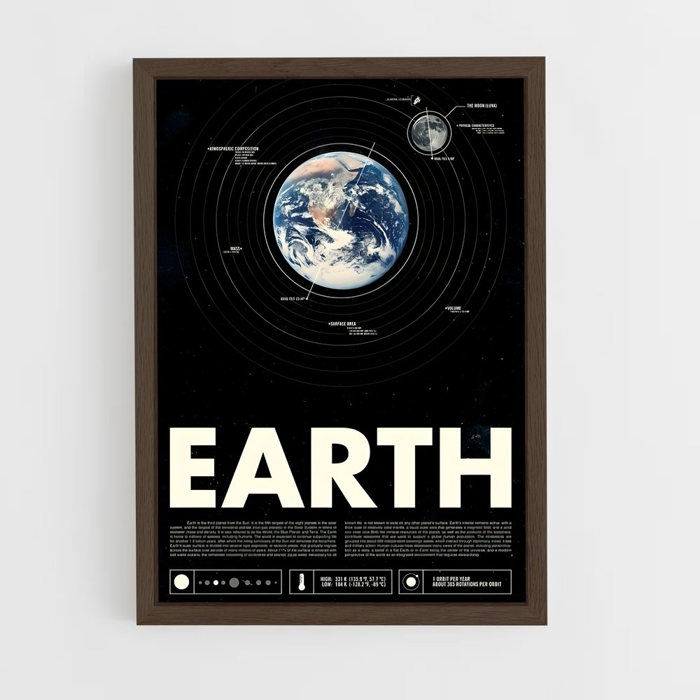earth-5 cadre Bois foncé