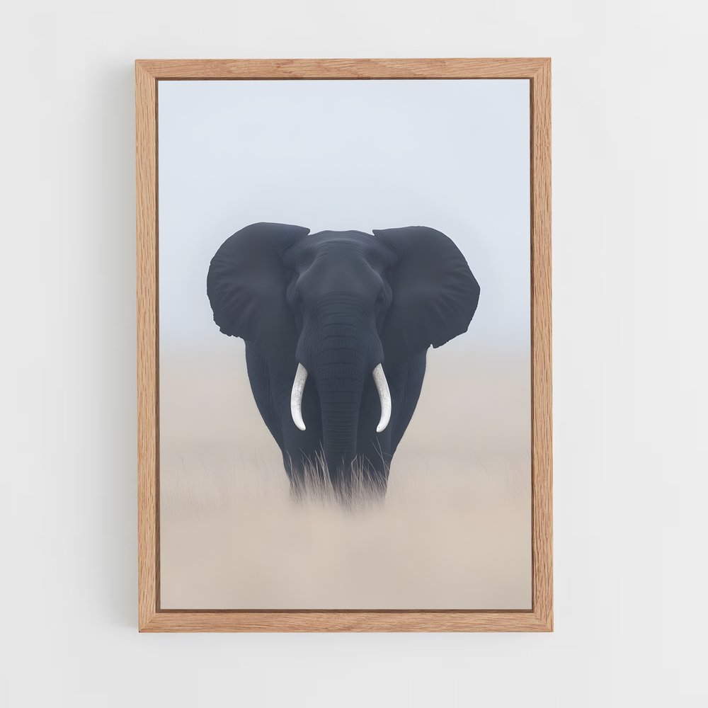 elephant-1 cadre Bois clair