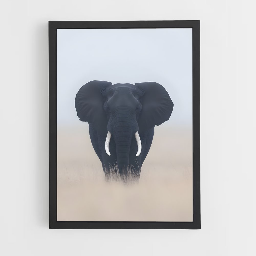 elephant-1 cadre Noir