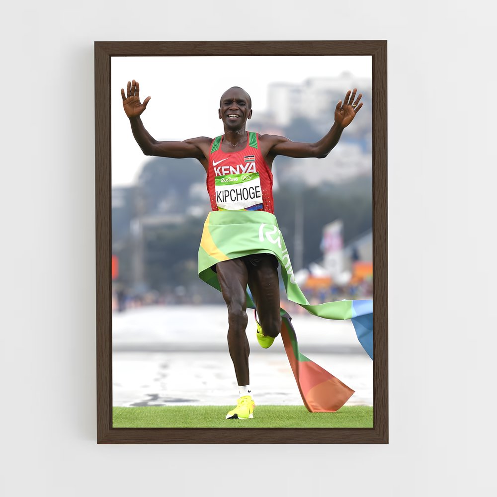 eliud-kipchoge-3 cadre Bois foncé