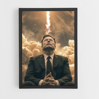 Poster Elon Musk Fusée