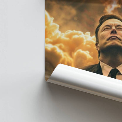 Poster Elon Musk Fusée