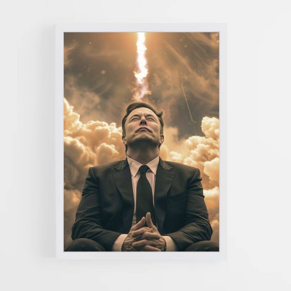 Poster Elon Musk Fusée