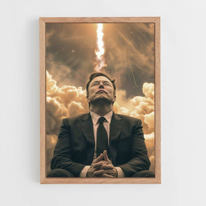 Poster Elon Musk Fusée