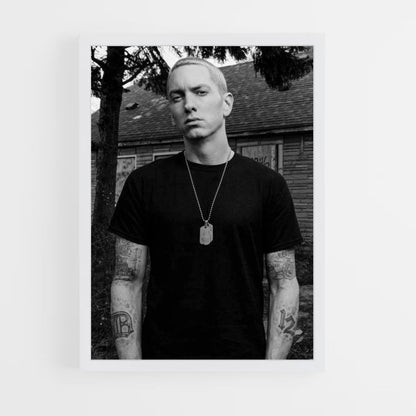 Poster Eminem Noir et Blanc