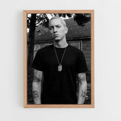 Poster Eminem Noir et Blanc