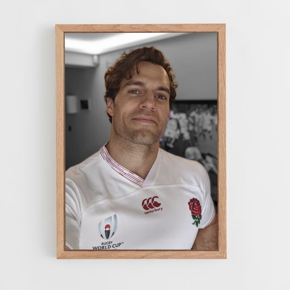 Poster Henry Cavill England Rugby