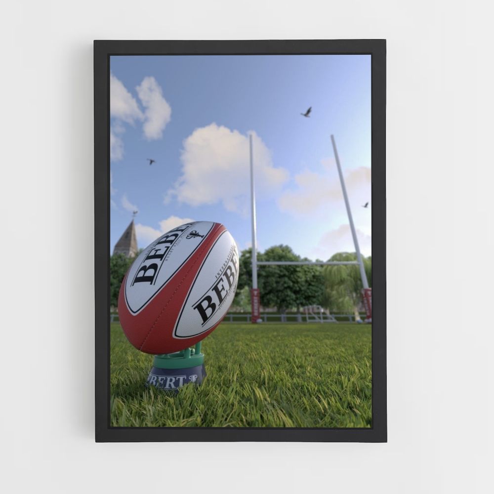 Poster England Rugby Ballon