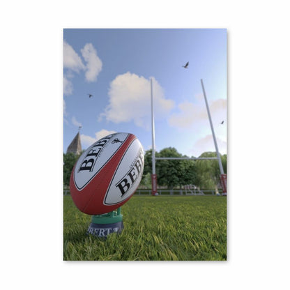 Poster England Rugby Ballon