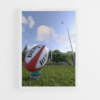 Poster England Rugby Ballon