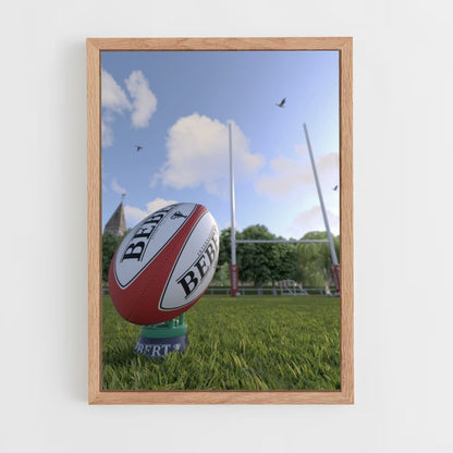 Poster England Rugby Ballon