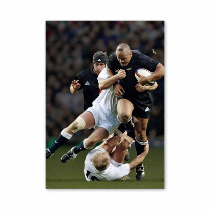 Poster England Rugby Plaquage