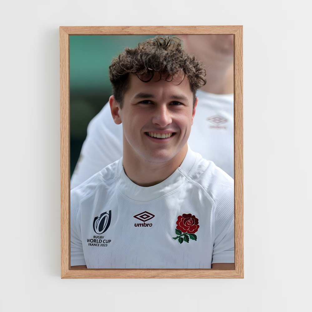 england-rugby-6 cadre Bois clair