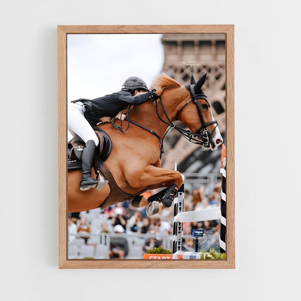 equitation-10 cadre Bois clair