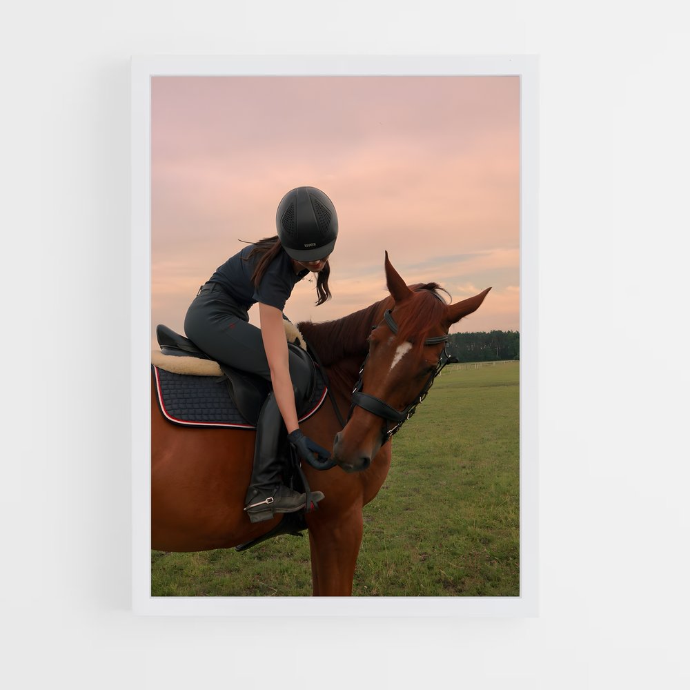 equitation-12 cadre Blanc