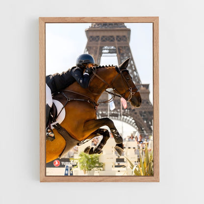 equitation-15 cadre Bois clair