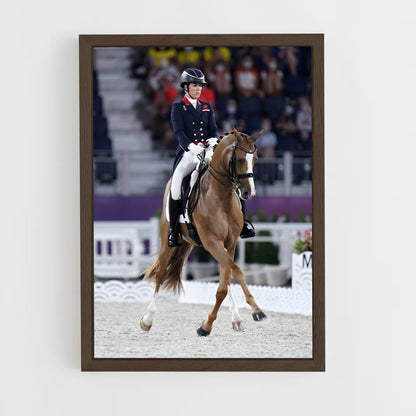 equitation-16 cadre Bois foncé