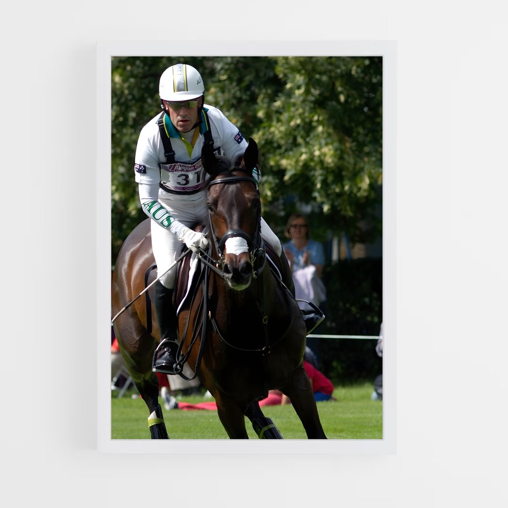 equitation-21 cadre Blanc