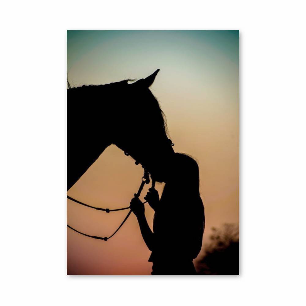 Poster Amour Cheval