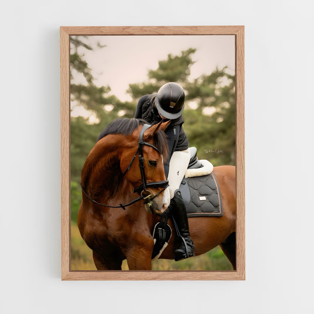 equitation-9 cadre Bois clair