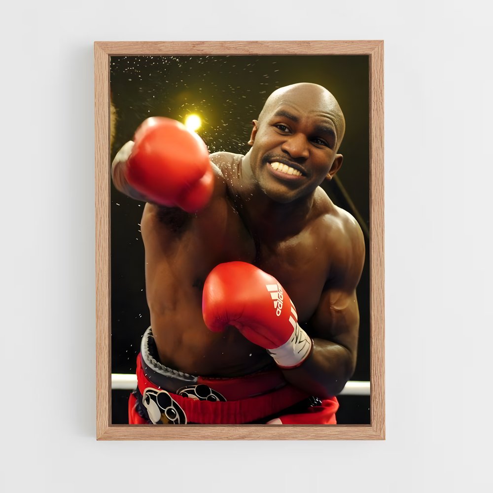 evender-holyfield-7 cadre Bois clair