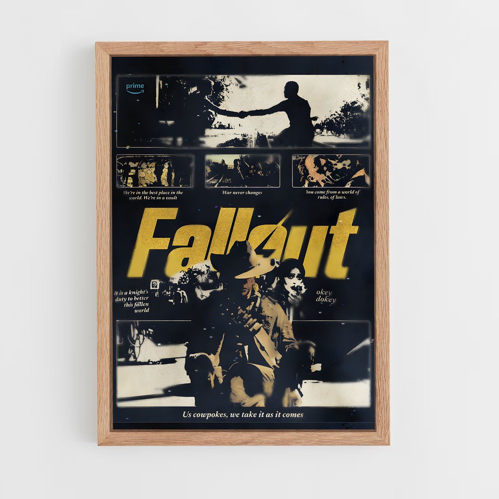 fallout-1 cadre Bois clair