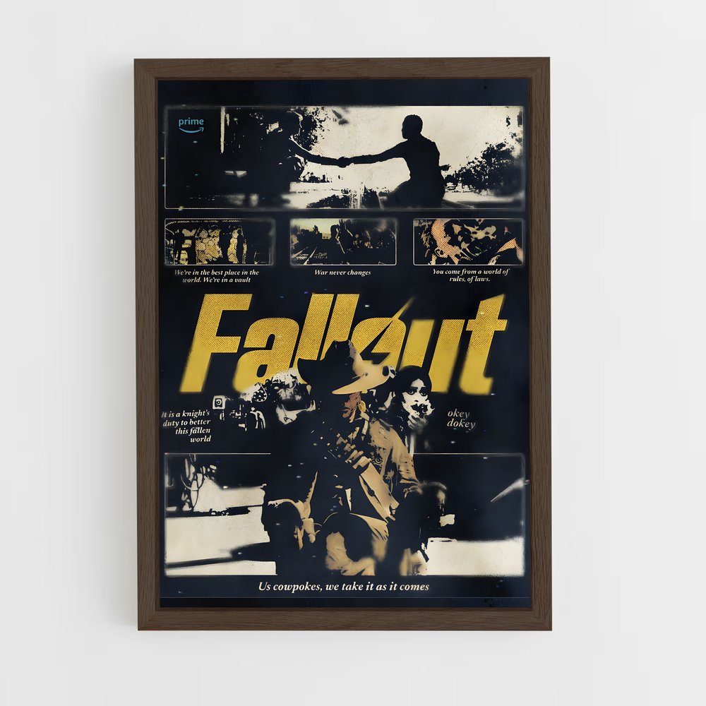 fallout-1 cadre Bois foncé