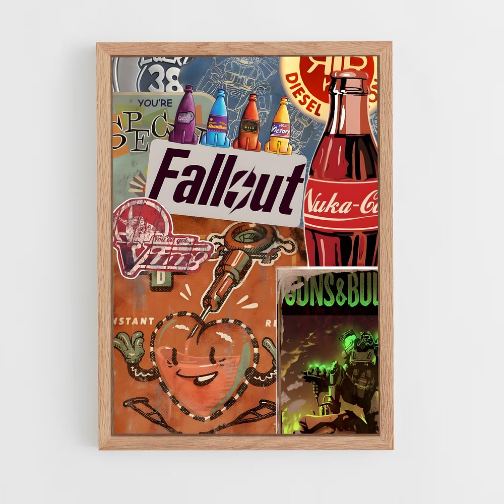 fallout-4 cadre Bois clair